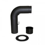 Anschluss-Set Senotherm gezogen 150mm (schwarz)