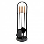 Kaminbesteck 3 tlg. gussgrau 70 cm