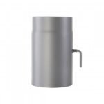 Ofenrohr mit Drosselklappe 2mm 120 x 250mm (gussgrau)