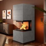 Spartherm SIM Arte U-50h Kaminbausatz RLA Feinbeton gespachtelt 2/3