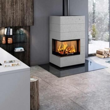 Spartherm SIM Varia 2Lh H2O Kaminbausatz RLA Beton Natur 1/3