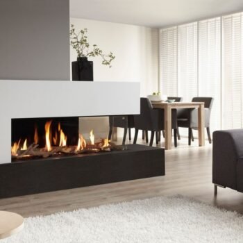 Spartherm DRU Metro 130XTL-41 RCH Gas-Kamineinsatz G31 / Rechts / Ceraglas / Clear View
