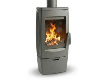 Plamen Gusskaminofen Gala Grau und 8 kW