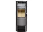 Hark Opera-B grande Kaminofen Keramik Creme-Weiß 7 kW mit Automatik