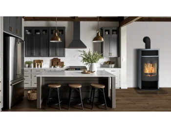 Fireplace Barcelona Kaminofen Speckstein Schwarz 8 kW