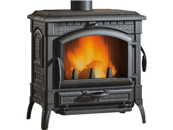 Firefix Isotta Kaminofen Gusseisen Schwarz 11,9 kW