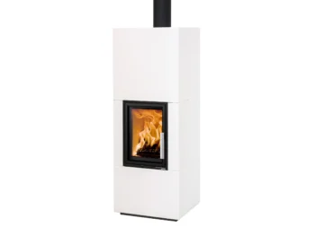 Haas+Sohn Dachstein Kaminofen Wärmespeicherbeton Weiß 7 kW