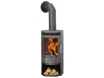 Justus Usedom 5 Dauerbrand Kaminofen Stahl Gussgrau 5 kW mit Automatik