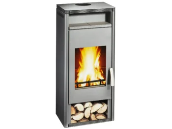 Wamsler KF 101- OF - W Kaminofen Stahl Grau 8 kW
