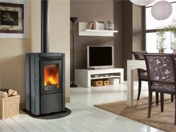 La Nordica Ester Kaminofen Naturstein Schwarz 8,2 kW mit Automatik