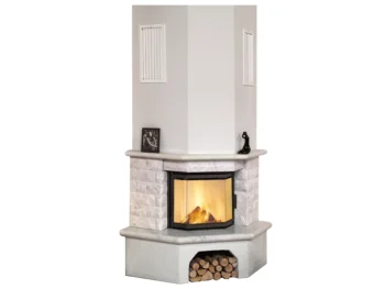 Hark Kaminofen-Bausatz Vermont Marmorverkleidung Naturweiß 8 kW EEK: A+