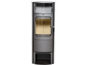 Hark Opera-B grande Kaminofen Keramik Creme-Weiß 7 kW mit Automatik
